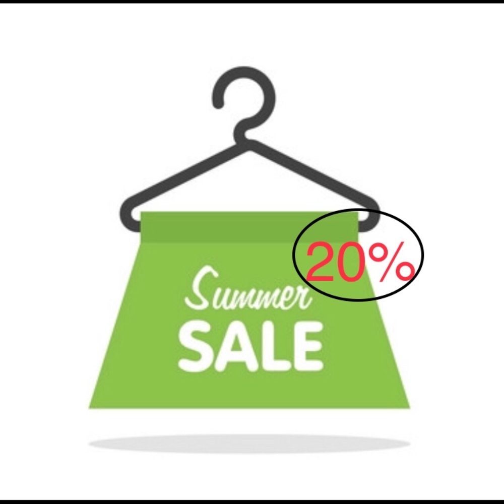 20% OFF 🌞summer☀️ Inventory HURRY b4 it’s GONE